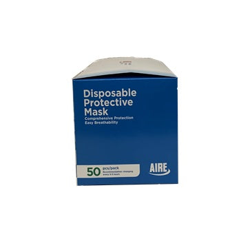3 PLY DISPOSABLE MASK, FDA & CE APPROVED, 50/BOX