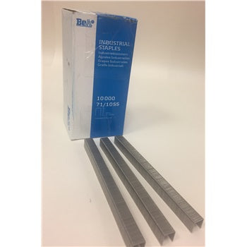 BeA 3/8" Length x 3/8" Crown Width, 22 GA. Staples, Stainless Steel, 10,000/Box