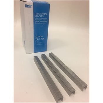 BeA 1/2" Length X 3/8" Crown Width, 22 GA. Staples, Stainless Steel, 10,000/Box
