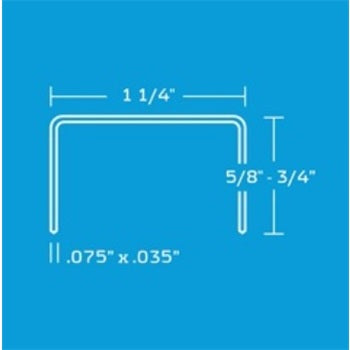 C58 CARTON SEALING STAPLES, 1-1/4" CROWN x 5/8", C SERIES