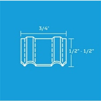 WM6BK 1/4" MINI CORRUGATED FASTENERS