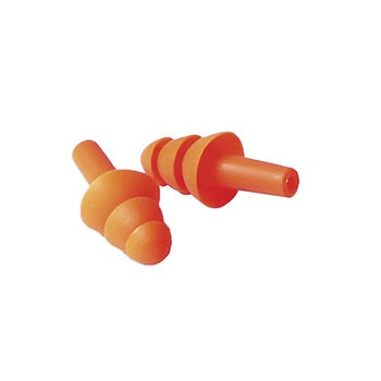 ERB 14387 ERB-04 Orange uncorded reusable ear plugs, 100/Box