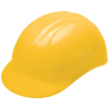 ERB 19112 67 Bump Cap w/ Slide-Lock 4-Point plastic suspension, Yellow, Case of 12