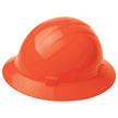 ERB 19223 Americana Full Brim Hard Hat w/ Mega Ratchet 4-Point nylon suspension, Orange, Case of 12