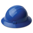 ERB 19226 Americana Full Brim Hard Hat w/ Mega Ratchet 4-Point nylon suspension, Blue, Case of 12