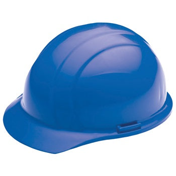 ERB 19366 Americana Hard Hat w/ Mega Ratchet 4-Point nylon suspension, Blue, Case of 12