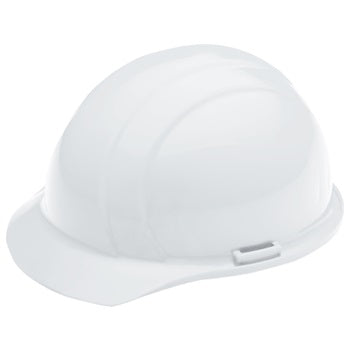 ERB 19761 Americana Hard Hat w/Slide-Lock 4-Point nylon suspension, White, 12/Case