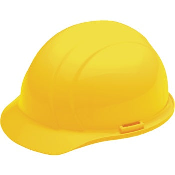 ERB 19762 Americana Hard Hat w/Slide-Lock 4-Point nylon suspension, Yellow, 12/Case