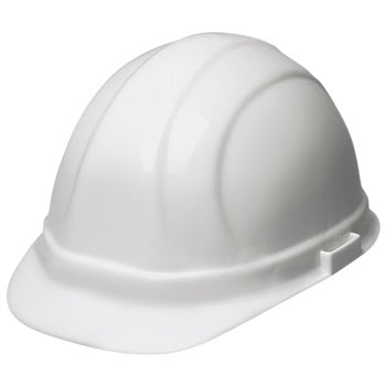 ERB 19951 Omega II Hard Hat w/ Mega Ratchet 6-point nylon suspension, White, 12/Case