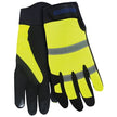ERB M200 Mechanic Style Glove, Hi Viz Lime, 1 Pair