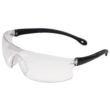 ERB 15529 Invasion Clear, soft nose rubber temple safety glasses, 12/Case