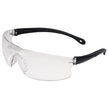 ERB 15529 Invasion Clear, soft nose rubber temple safety glasses, 12/Case