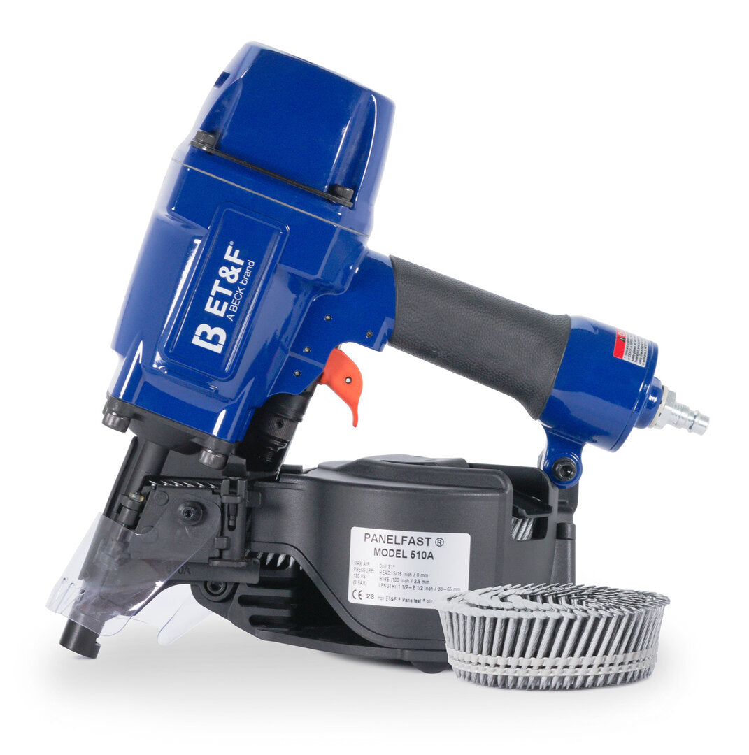 ET&F Model 510A Pneumatic Coil Nailer Panelfast for light gauge steel