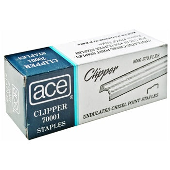 1/2" CROWN X 1/4" LENGTH UNDULATED STAPLES