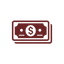 svg 64 x 64 maroon cash icon
